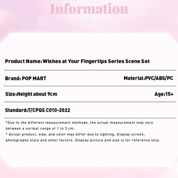 1 pc. POP MART wishes at your fingertips series scene set mystery box - Picture 13 of 15